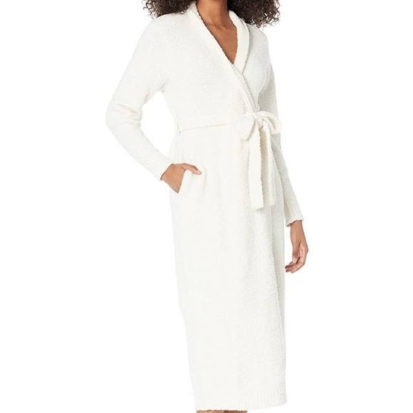 UGG Lenny Cozy Knit Sweater Robe - Cream - Picture 3 of 10